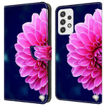 Til Samsung Galaxy A23 5G (Global Version) Flipcover i læder med 3D-mønster, stander og kortholder