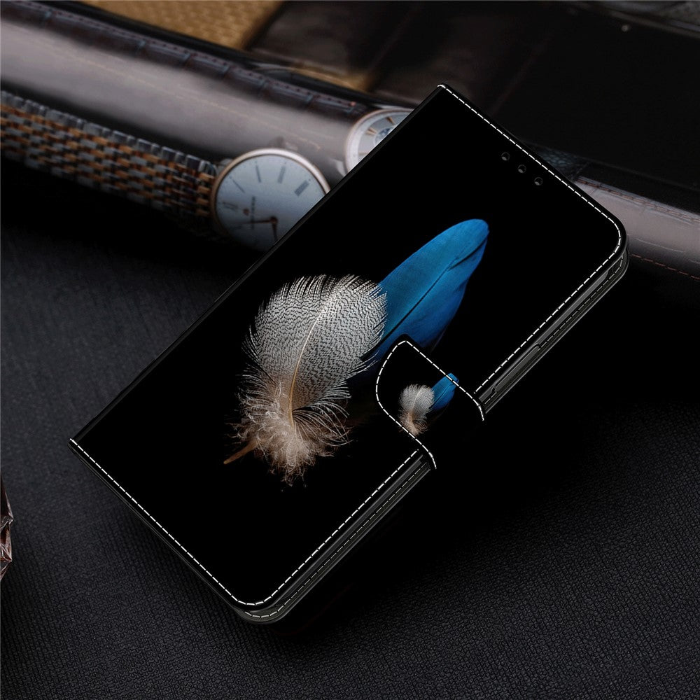 Pung Etui til Samsung Galaxy A52 4G / 5G / A52s 5G, PU Læder Stander 3D Mønsterprint Telefon Cover