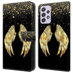 Pung Etui til Samsung Galaxy A52 4G / 5G / A52s 5G, PU Læder Stander 3D Mønsterprint Telefon Cover