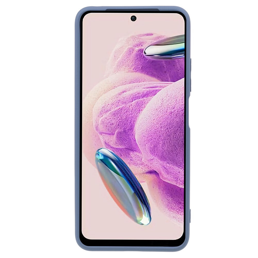 For Xiaomi Redmi Note 12S 4G Candy Color Rubberized TPU Case Anti-Scratch Fiber Lining Phone Cover