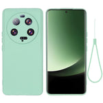 Xiaomi 13 Ultra mobilmobilskal flytande silikonskydd mjukt foderskydd med rem