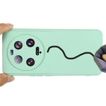 Xiaomi 13 Ultra mobilmobilskal flytande silikonskydd mjukt foderskydd med rem