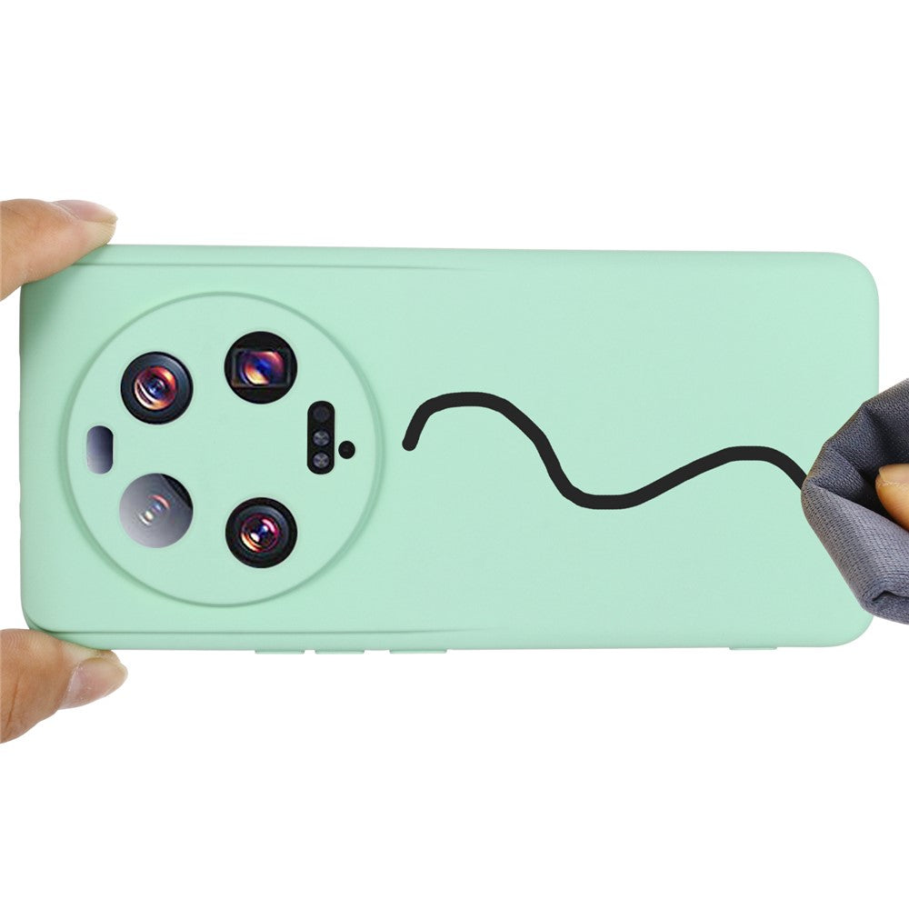 Xiaomi 13 Ultra mobilmobilskal flytande silikonskydd mjukt foderskydd med rem