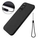 mobilskyddsskal för Oppo A98 5G / A1 5G / F23 5G, mjukt foder i flytande silikon med rem