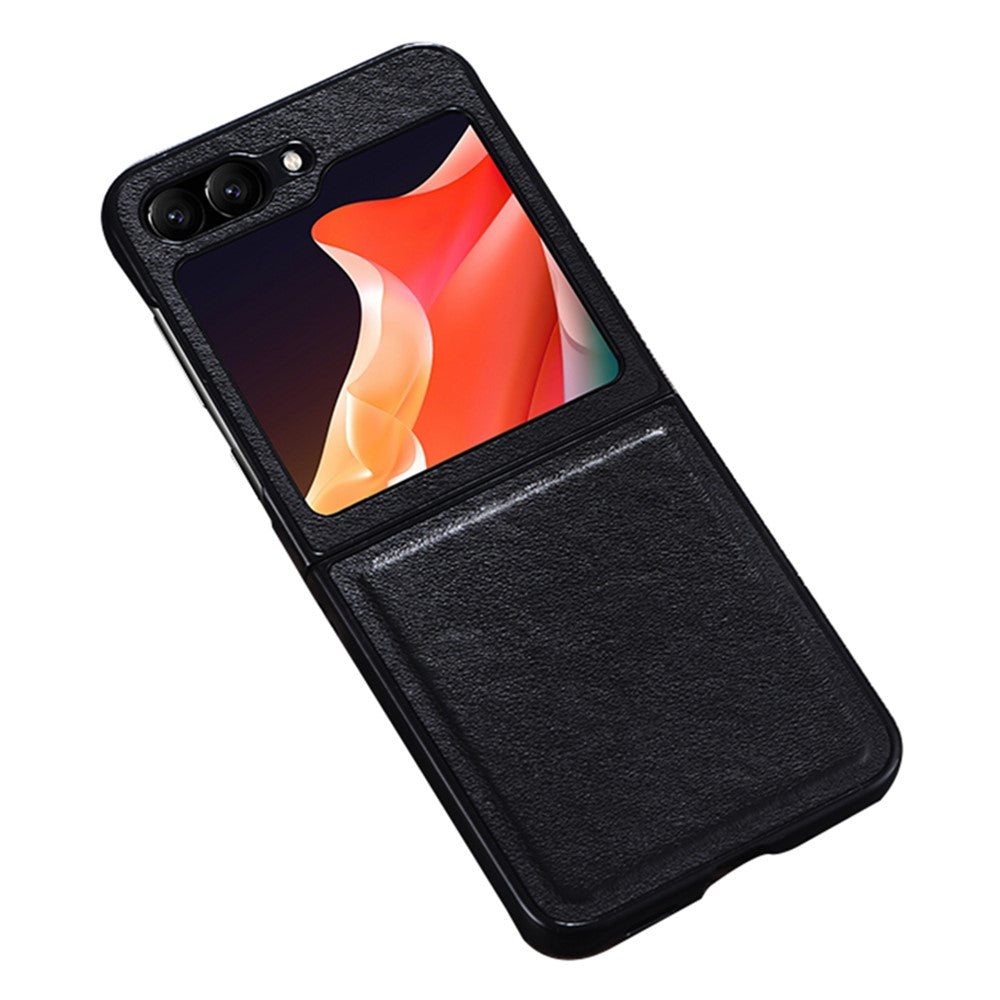 Til Samsung Galaxy Z Flip5 5G Stødsikkert Telefoncover PU-læderbelagt Hårdt PC Ultratyndt Cover