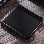 Til Samsung Galaxy Z Flip5 5G Stødsikkert Telefoncover PU-læderbelagt Hårdt PC Ultratyndt Cover