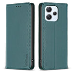 BINFEN COLOR BF18 För Xiaomi Redmi 12 4G Självabsorberande Magnetiskt Läder Flipfodral mobilskal med Korthållare