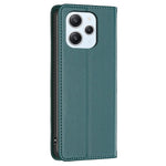 BINFEN COLOR BF18 För Xiaomi Redmi 12 4G Självabsorberande Magnetiskt Läder Flipfodral mobilskal med Korthållare