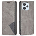For Xiaomi Redmi 12 4G Card Holder Cell Phone Case Imprinted Line Stand Leather Phone Cover