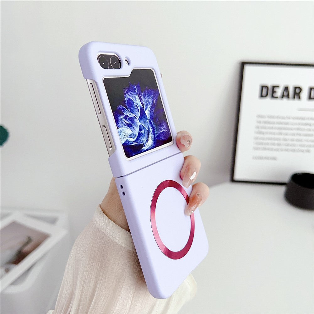 For Samsung Galaxy Z Flip5 5G Magnetic Case Skin-touch Hard PC Phone Cover