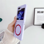 For Samsung Galaxy Z Flip5 5G Magnetic Case Skin-touch Hard PC Phone Cover