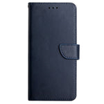 HT02 For Xiaomi Redmi 12 4G TPU+Genuine Cow Leather Wallet Stand Case Nappa Texture Shockproof Phone Cover