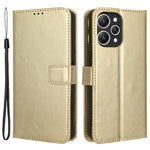 Xiaomi Redmi 12 4G / 12 5G (Global) / Note 12R 5G / Poco M6 Pro 5G mobilskal Crazy Horse Texture PU-läder Folio Flip Stand Plånboksfodral