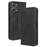 Phone Case for Xiaomi Redmi 12 4G / 12 5G (Global) / Note 12R 5G / Poco M6 Pro 5G Magnetic Closing Retro PU Leather Cover Stand Wallet Shell