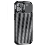Carbon Fiber Texture TPU Case for iPhone 15, Anti-scratch Protective Phone Cover