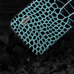 ABEEL For iPhone 15 Pro Max Phone Case Genuine Cow Leather+PC+TPU Crocodile Texture Cover