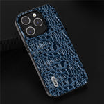 ABEEL For iPhone 15 Pro Max Back Phone Case Genuine Cow Leather+PC+TPU Slim Cover