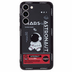 For Samsung Galaxy S23 Cartoon Astronaut Pattern Soft TPU Case Anti-drop Precise Cutout Phone Cover