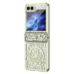 Mechanical Legend Series Hard PC Case for Samsung Galaxy Z Flip5 5G Protective Phone Case Electroplating Cover