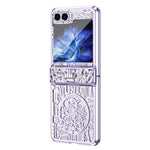 Mechanical Legend Series Hard PC Case for Samsung Galaxy Z Flip5 5G Protective Phone Case Electroplating Cover