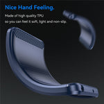 Carbon Fiber Texture Brushed TPU Case for iPhone 15 Plus, Scratch-resistant Phone Cover