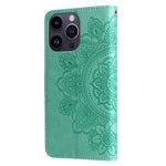 For iPhone 15 Pro Max Case Floral Pattern PU Leather Wallet Stand Phone Cover
