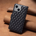 BINFEN COLOR BF Style-15 For iPhone 15 Wallet Phone Stand Shell Flip Case Zipper Pocket Leather Cover
