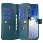 BF Style-19 For iPhone 15 Pro Zipper Pocket PU Leather Case Wallet Stand Phone Cover