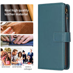 BF Style-19 For iPhone 15 Pro Zipper Pocket PU Leather Case Wallet Stand Phone Cover