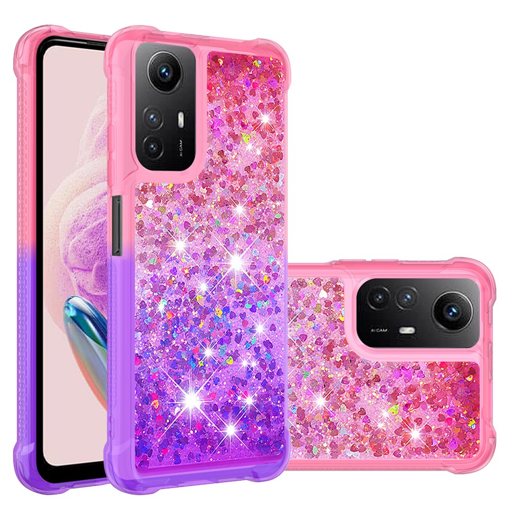 For Xiaomi Redmi Note 12S 4G / Note 11 4G (Qualcomm) / Note 11S 4G TPU Case Gradient Quicksand Phone Back Cover
