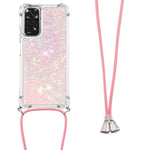 For Xiaomi Redmi Note 12S 4G / Redmi Note 11S 4G / Note 11 4G (Qualcomm) TPU Case Quicksand Design Phone Cover with Lanyard