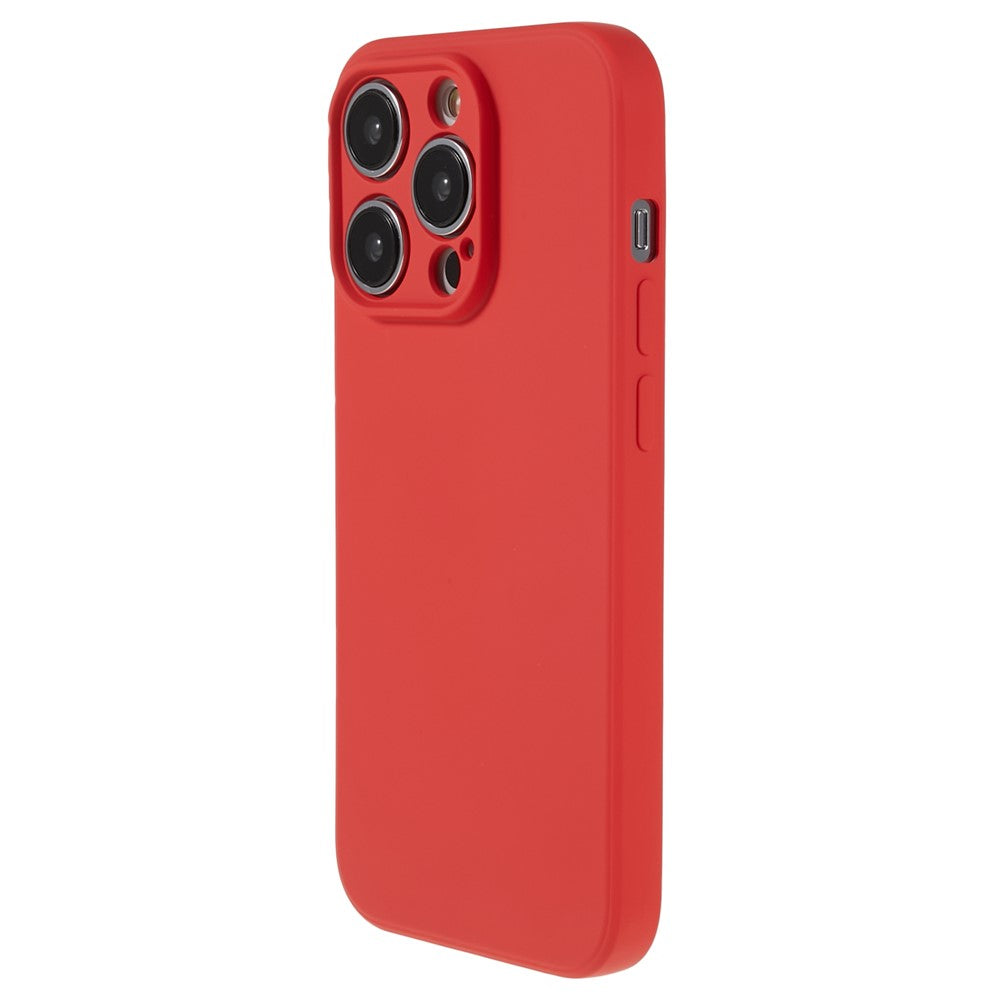 Candy Color Shell for iPhone 15 Pro Max Soft TPU Phone Case Fiber Lining Rubberized Phone Cover