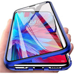 Phone Case for iPhone 15 Plus Full Body Case Magnetic Tempered Glass Double-Sided Phone Case