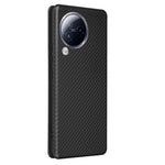 For Xiaomi Civi 3 5G Anti-Scratch Leather Phone Stand Case Carbon Fiber Texture Cover with Card Holder