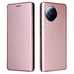 For Xiaomi Civi 3 5G Anti-Scratch Leather Phone Stand Case Carbon Fiber Texture Cover with Card Holder