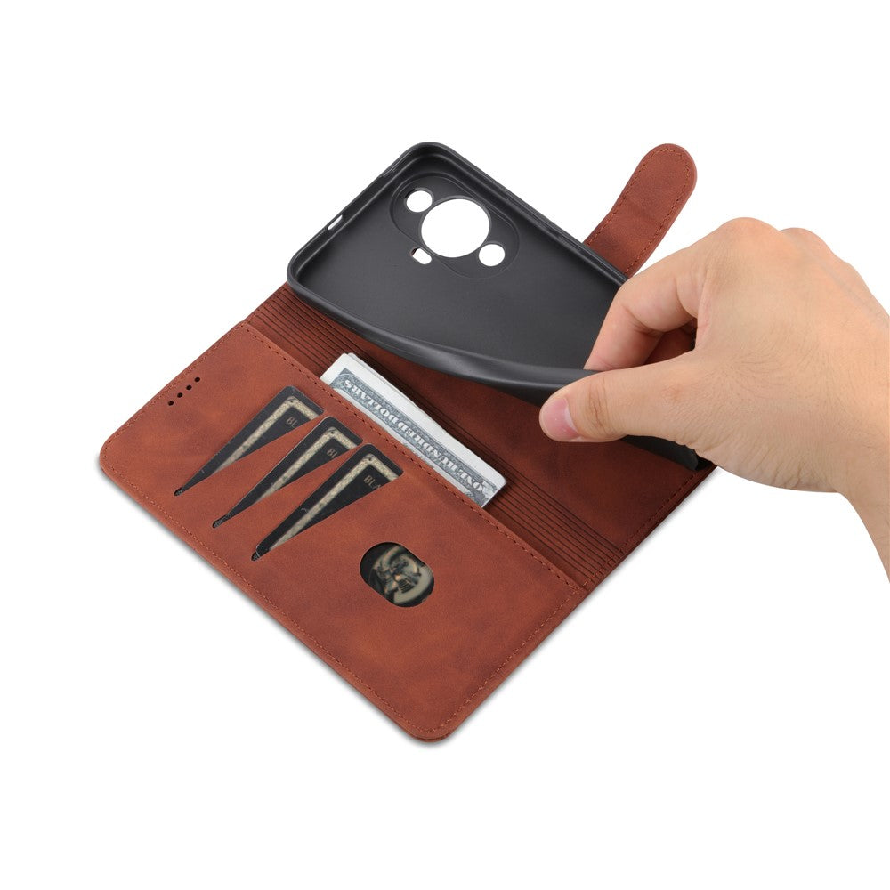 AZNS For Huawei nova 11 / nova 12s 4G / nova 12 Lite 4G Cell Phone Cover Stand Wallet PU Leather Phone Case
