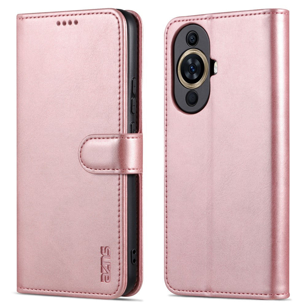 AZNS For Huawei nova 11 / nova 12s 4G / nova 12 Lite 4G Cell Phone Cover Stand Wallet PU Leather Phone Case
