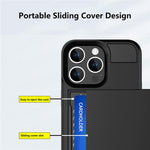 Til iPhone 15 Pro Skydbart Kortholder Cover Anti-fald PC+TPU Telefoncover