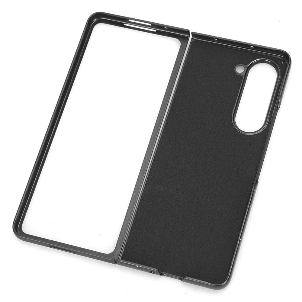 For Samsung Galaxy Z Fold5 5G PU Leather+PC Phone Case Litchi Texture Shockproof Card Slot Cover