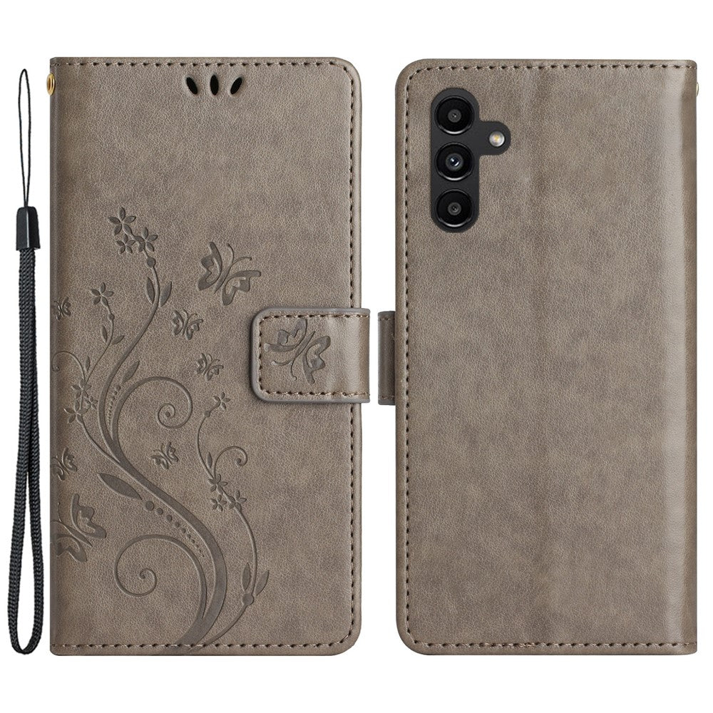 Til Samsung Galaxy M54 5G / F54 5G Telefoncover Præget Sommerfugle PU Læderpungcover Stand med Rem