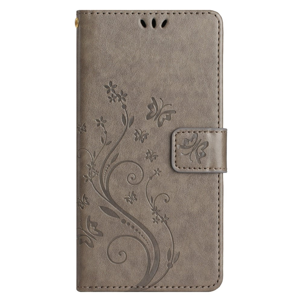 Til Samsung Galaxy M54 5G / F54 5G Telefoncover Præget Sommerfugle PU Læderpungcover Stand med Rem