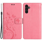 Til Samsung Galaxy M54 5G / F54 5G Telefoncover Præget Sommerfugle PU Læderpungcover Stand med Rem