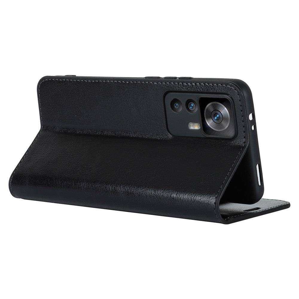 Xiaomi 12T 5G / 12T Pro 5G / Redmi K50 Ultra-mobilcover med Crazy Horse-tekstur, ægte koskindslæder, stander og pung