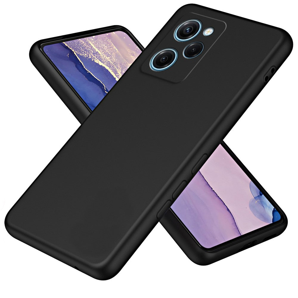 For Xiaomi Redmi Note 12 Pro Speed 5G / Poco X5 Pro 5G 2.2mm Rubberized TPU Case Fiber Lining Phone Cover