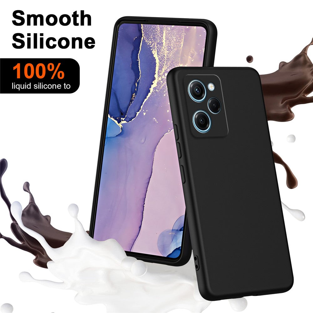 For Xiaomi Redmi Note 12 Pro Speed 5G / Poco X5 Pro 5G 2.2mm Rubberized TPU Case Fiber Lining Phone Cover