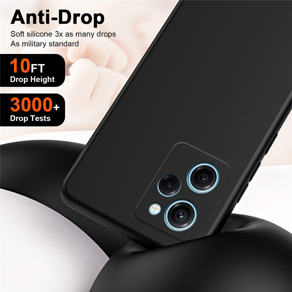 For Xiaomi Redmi Note 12 Pro Speed 5G / Poco X5 Pro 5G 2.2mm Rubberized TPU Case Fiber Lining Phone Cover