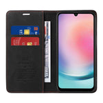 BETOPNICE 003 For Samsung Galaxy A24 4G (162.1 x 77.6 x 8.3mm) RFID Blocking PU Leather Stand Cover Shockproof Wallet Cell Phone Case