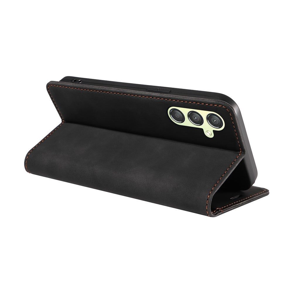 BETOPNICE 003 For Samsung Galaxy A24 4G (162.1 x 77.6 x 8.3mm) RFID Blocking PU Leather Stand Cover Shockproof Wallet Cell Phone Case