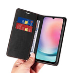 BETOPNICE 003 For Samsung Galaxy A24 4G (162.1 x 77.6 x 8.3mm) RFID Blocking PU Leather Stand Cover Shockproof Wallet Cell Phone Case