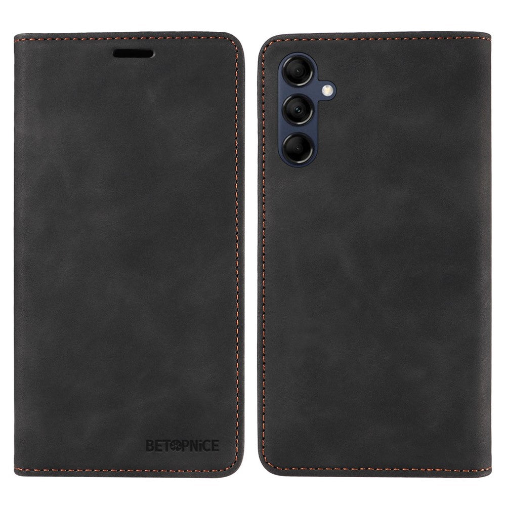 BETOPNICE 003 RFID Blocking Phone Cover For Samsung Galaxy F14 5G / M14 5G , PU Leather Stand Wallet Mobile Phone Case
